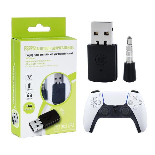 Adaptateur USB émetteur compatible Bluetooth pour PS5 Playstation 5,  ensembles de sauna BluetUnvétérans wn 4.0, récepteur