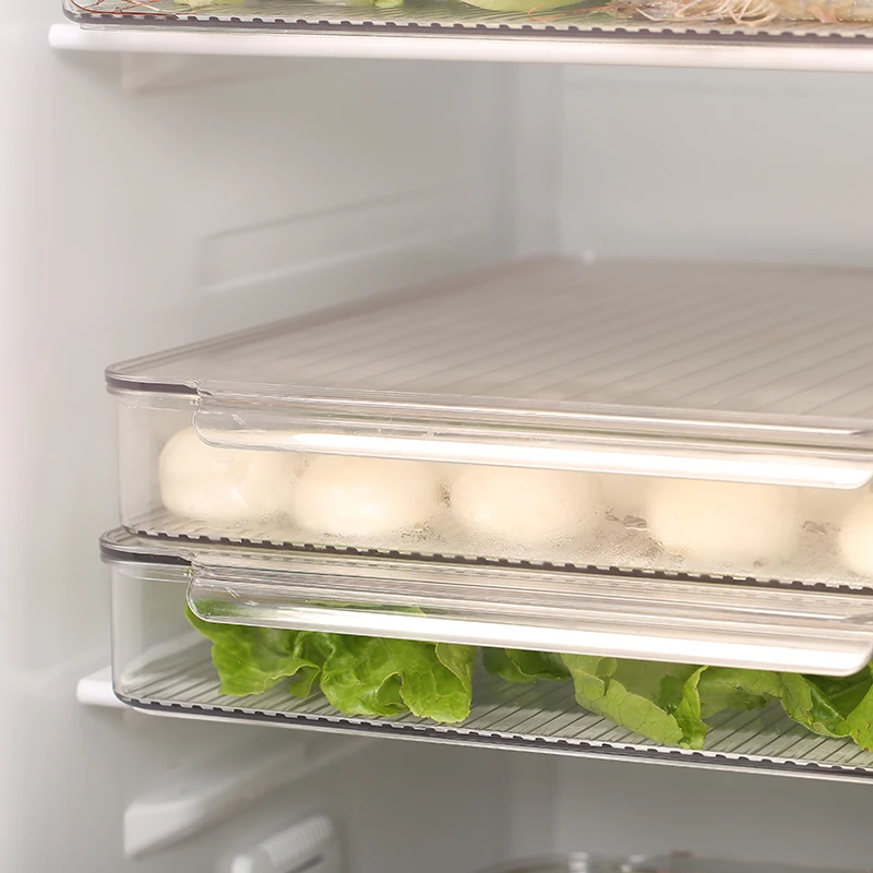 AMINNO Контейнер для пищевых продуктов 2.6L Пластиковый Ящик Для Хранения Холодильник Свежий Лоток Для Хранения