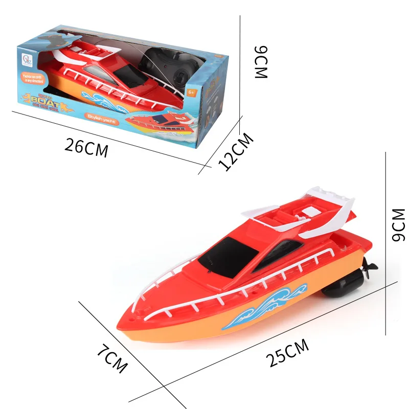 Bateau Télécommandé RC 20 Km/h – Flip 360°, Lumières LED, Étanchéité Totale, 2.4G, Idéal Piscine & Lac Pour Enfants