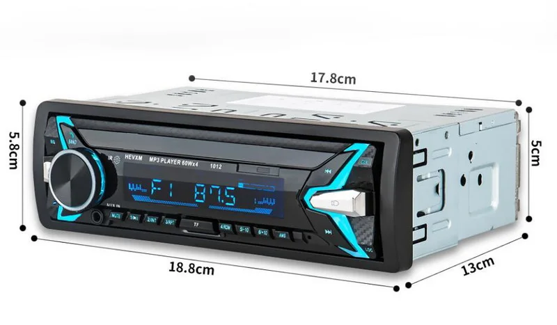 Многофункциональная 4 Громкая Колонка Bluetooth BT AUX USB MP3 Беспроводная Автомобильная Радио стерео WMA TF USB FM пульт дистанционного управления 12 в Новинка