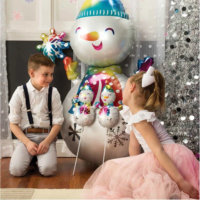 Globos гелия Фольга воздушными Шарами Рождество с утолщённой меховой опушкой 2021