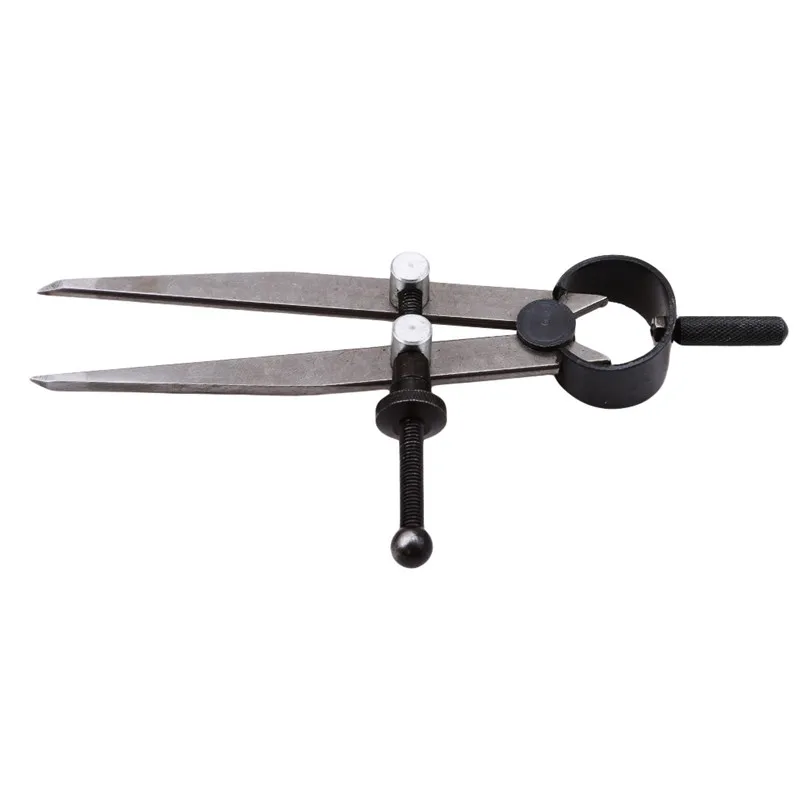 Divider Wheel Compass Leather Stitch Hole Distance Measure Compass Leather Divider Tool Carbon Steel Scriber-2