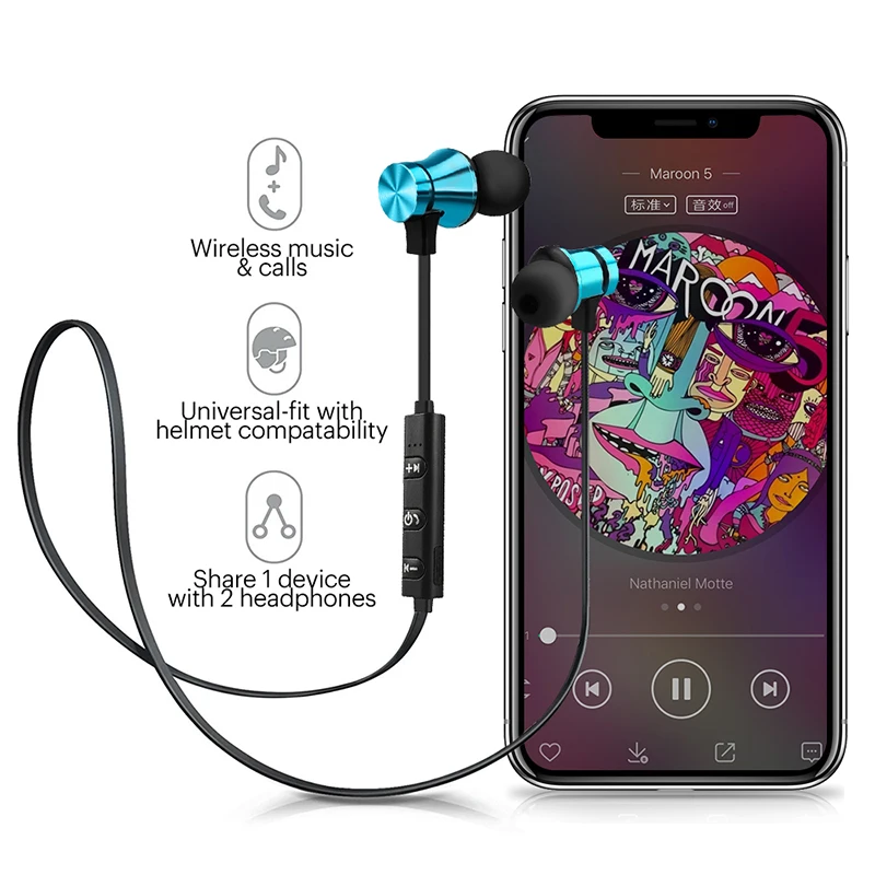 Sport Earphones Bluetooth Wireless Headphones With Mic For Samsung Galaxy S20 Ultra S20+ S10e S10 Plus S9 Note 10 Lite 10+ 9 8 5 (9)