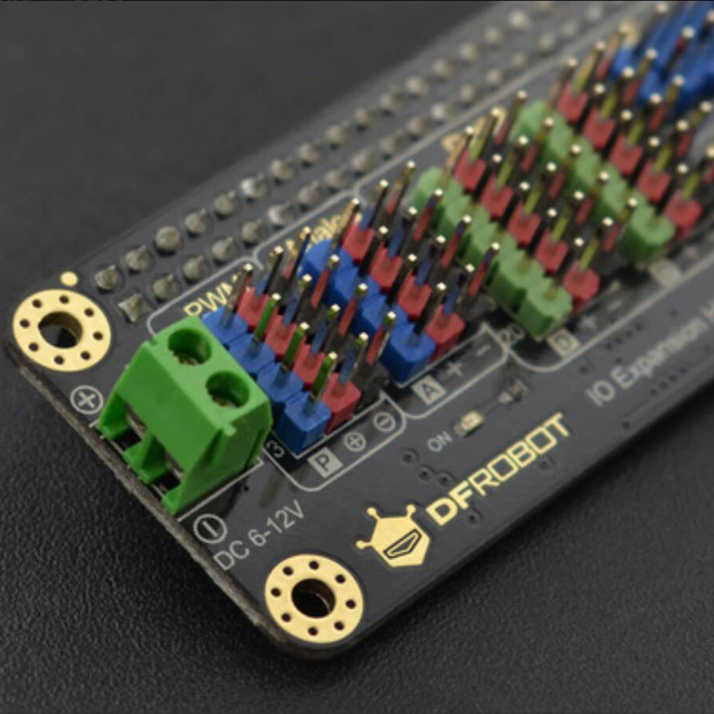 DFRobot расширения ввода-вывода шляпа для Raspberry Pi Zero W MCU STM32F030 с PWM регулятором I2C UART портов SPI Совместимость с Raspberry Pi 2/3/4 модели/B