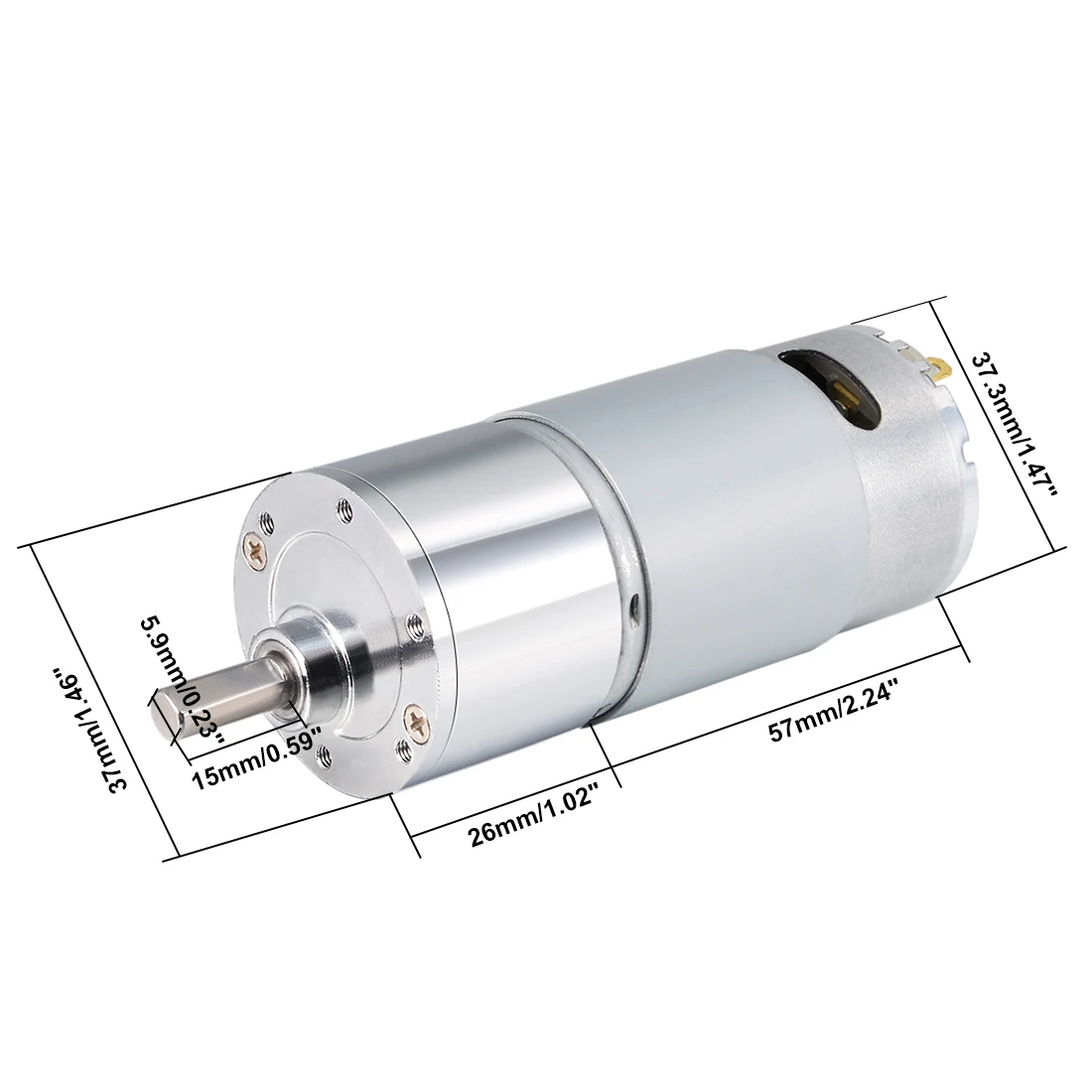 Uxcell 12/24V Шестерни мотор-редуктор постоянного тока 40-1000 RPM Высокий Крутящий Момент Электродвигателя снижение Шестерни коробка эксцентриковый Выход D вал M3 монтажное отверстие