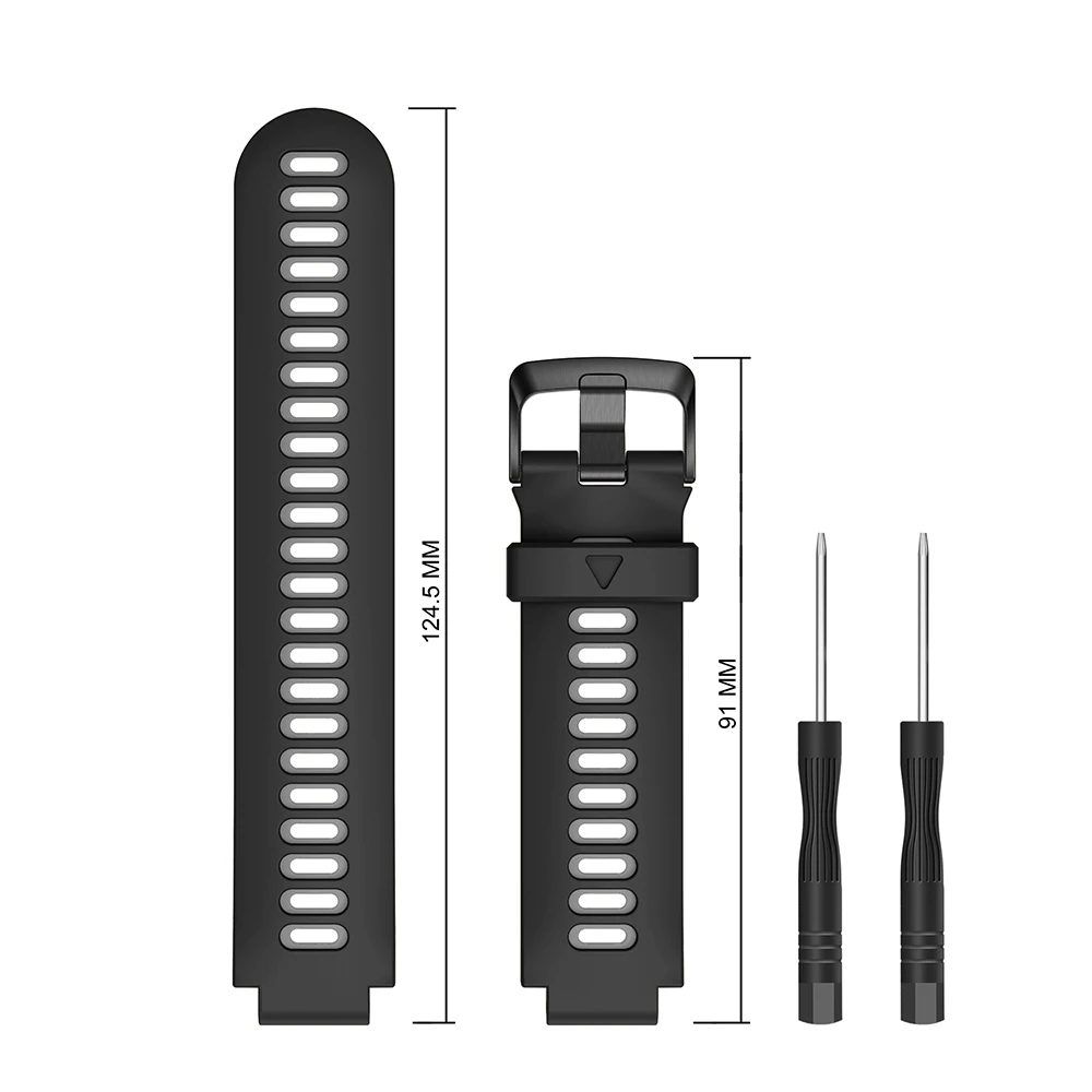 Силиконовый ремешок для часов Garmin Forerunner 235/220/620/630 смарт-ремешок для часов Garmin Forerunner 735/735XT