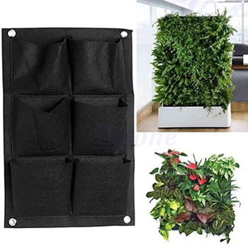

Green Grow Bags Planter Vertical Garden Vegetable Living Garden Bag Seedling Wall Hanging Planter Growing Bags