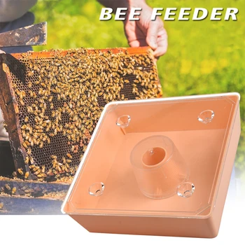 

Hive Plastic Farm Durable Small Hole Easy Install Garden Square Top Non Toxic Beekeeping Tools Entry Feeder Water Drinking Home