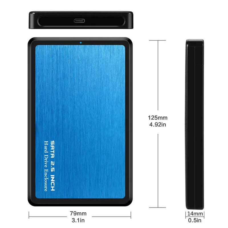 Корпус жесткого диска USB C type C UASP 2,5 дюймов USB3.1 корпус жесткого диска поддержка UASP протокол алюминиевый сплав и прочный ABS