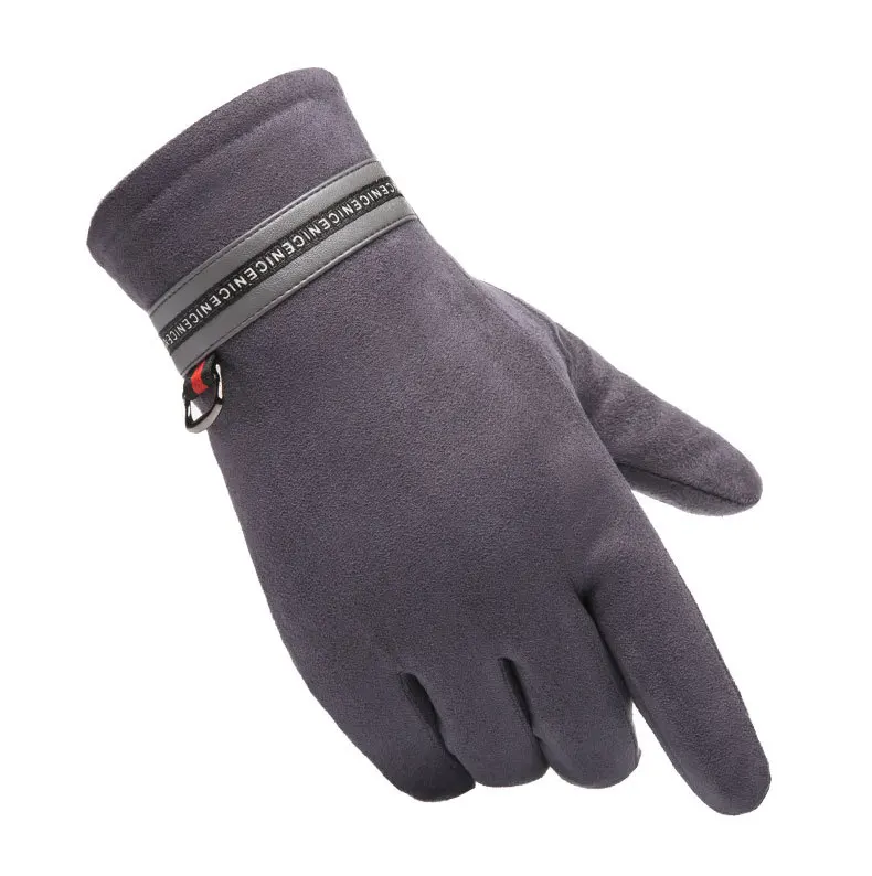 warm winter gloves mens Men's Gloves Warm Autumn Winter Plus Velvet Padded Touch Screen Warm Cycling Gloves for Male Gloves Dropshipping thermal gloves mens