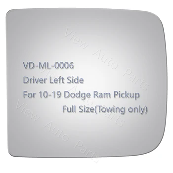 

For Dodge Ram Rear View mirror Glass 2010-2019 Dodge Ram 1500 2500 3500 700 Upper Towing Side Mirror Glass Driver Left Side