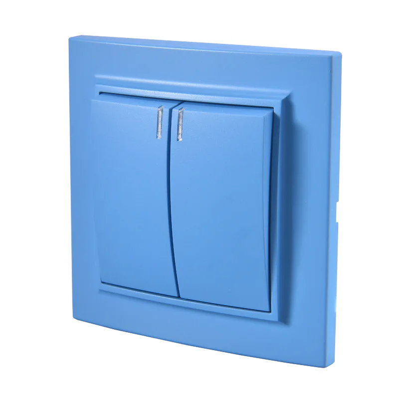 天蓝色一位2开灯斜面