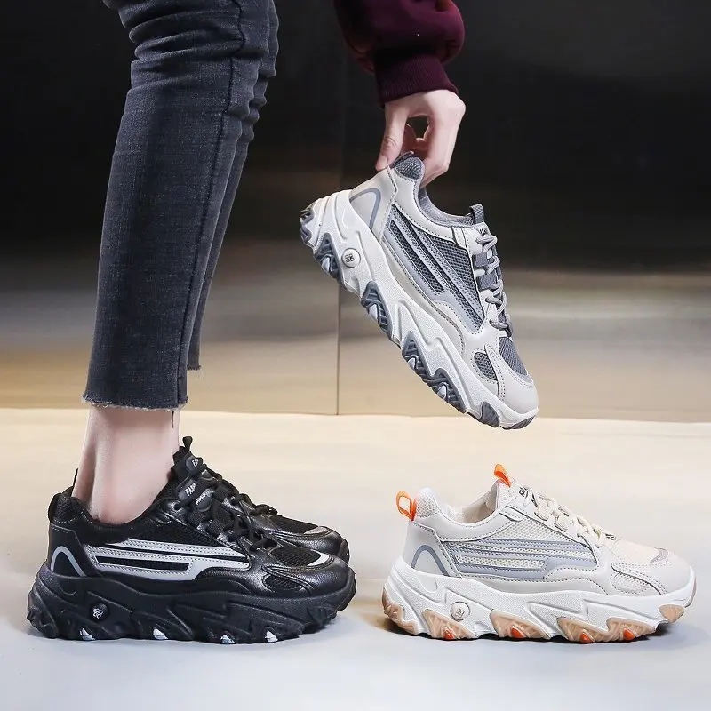 

Fashion Clunky Sneakers Female 2021 Spring New Platform Sneakers Shoes Women Shoes for Women Sneakers