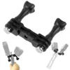 Dual Head Camera Holder Bracket Bridge 2 Mount Tripod Adapter Expansion for GoPro Hero 9 8 7 6 5 4 Yi for Osmo Action Accessory ► Photo 2/6