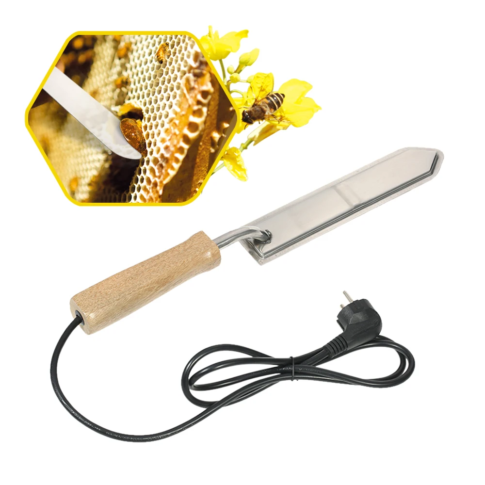 

Electric Scraping Bee Honey Extractor Stainless Steel EU Plug Uncapping Hot Knife Beekeepers Tool for Beekeeping 110V-220V