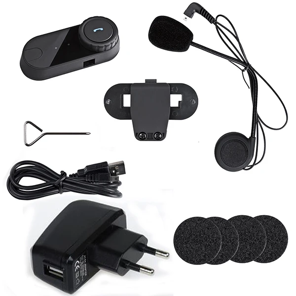 Гарнитура, T-COMSC, 800 м, для мотоцикла, Bluetooth, системы связи, домофон, мягкая гарнитура с FM, радиомоторный, Bluetooth - Название цвета: black