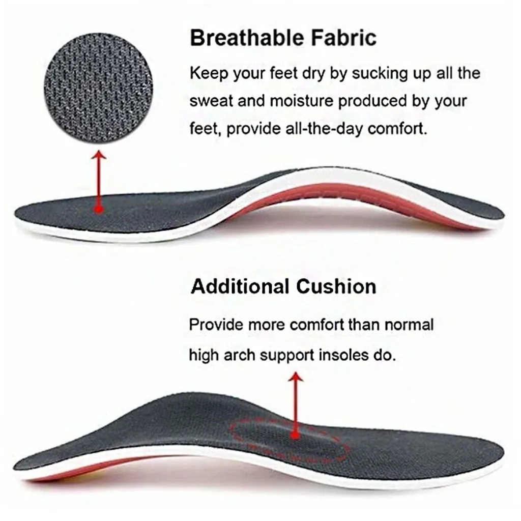 Orthopedic Insole Arch Support Flat Feet Inserts Foot Care for Plantar Fasciitis Shoe Pad Orthopedic Foot Insert Insole Pads