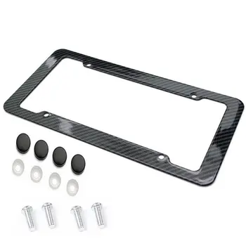 

Universal Design Auto Car License Plate Frame Plastic Tag Cover Bracket With Standard Screw Kits Fit for Most Cars