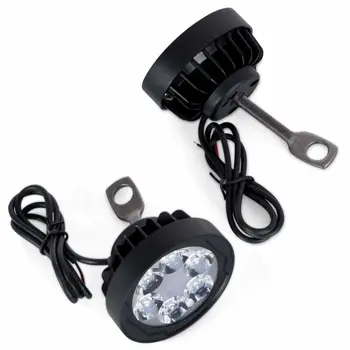 

2*Universal Motorcycle Offroad Headlight Spotlight Fog Lights 6-LED 12V 3000LM new and high quality