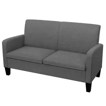

VidaXL Home Sofa 2-Seater 135 X 65 X 76 Cm Gray Living Room Sofas Furniture