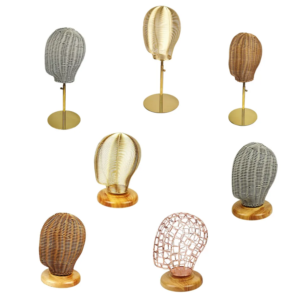 가발 모자 스탠드 아이언 아트 샵 디스플레이 마네킹 헤드, 패션 디자인 모자, 쥬얼리 디스플레이 헤드 모델, 안경 디스플레이 랙 스탠드