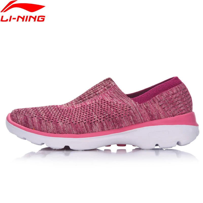 Li Ning Для женщин легко Walker образа жизни Текстильная дышащая Спортивная обувь