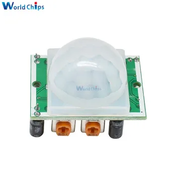 

5Pcs/Lot SR501 HC-SR501 Adjust IR Pyroelectric Infrared PIR module Motion Sensor Detector Module for Arduino