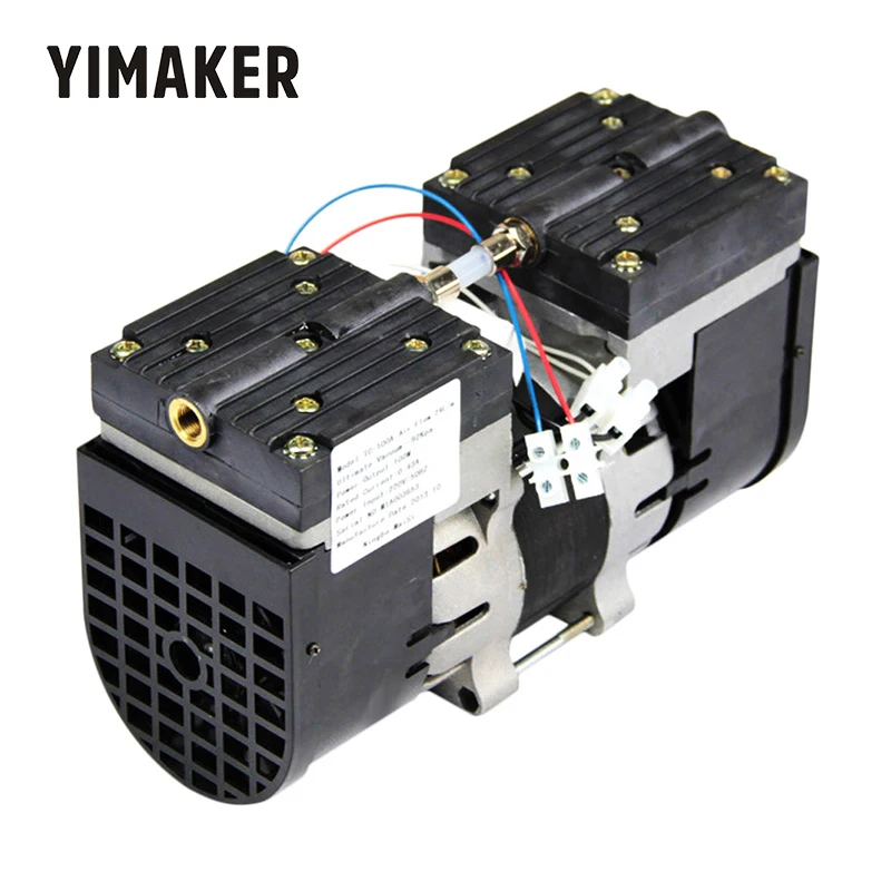 Микро вакуумный насос YIMAKER 110 В/220 В с двойной головкой безмасляная диафрагма