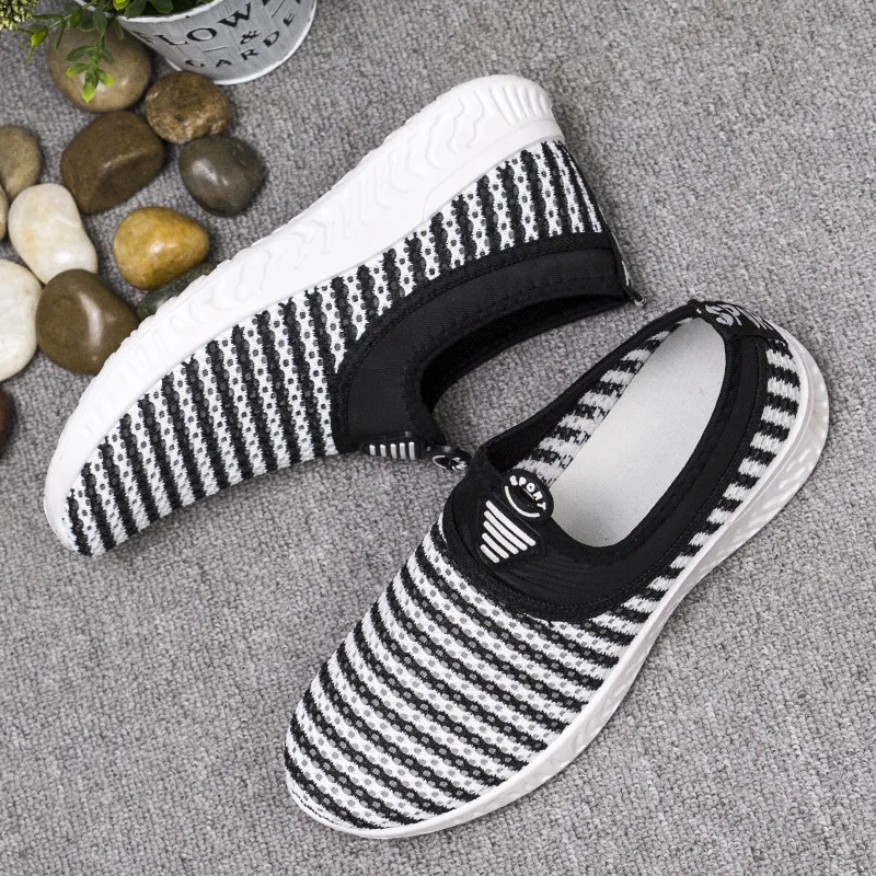 

2019 New Style Sports Mesh WOMEN'S Shoes Breathable Comfortable Versatile Korean-style Casual Running Shoes Fly Woven Summer WOM