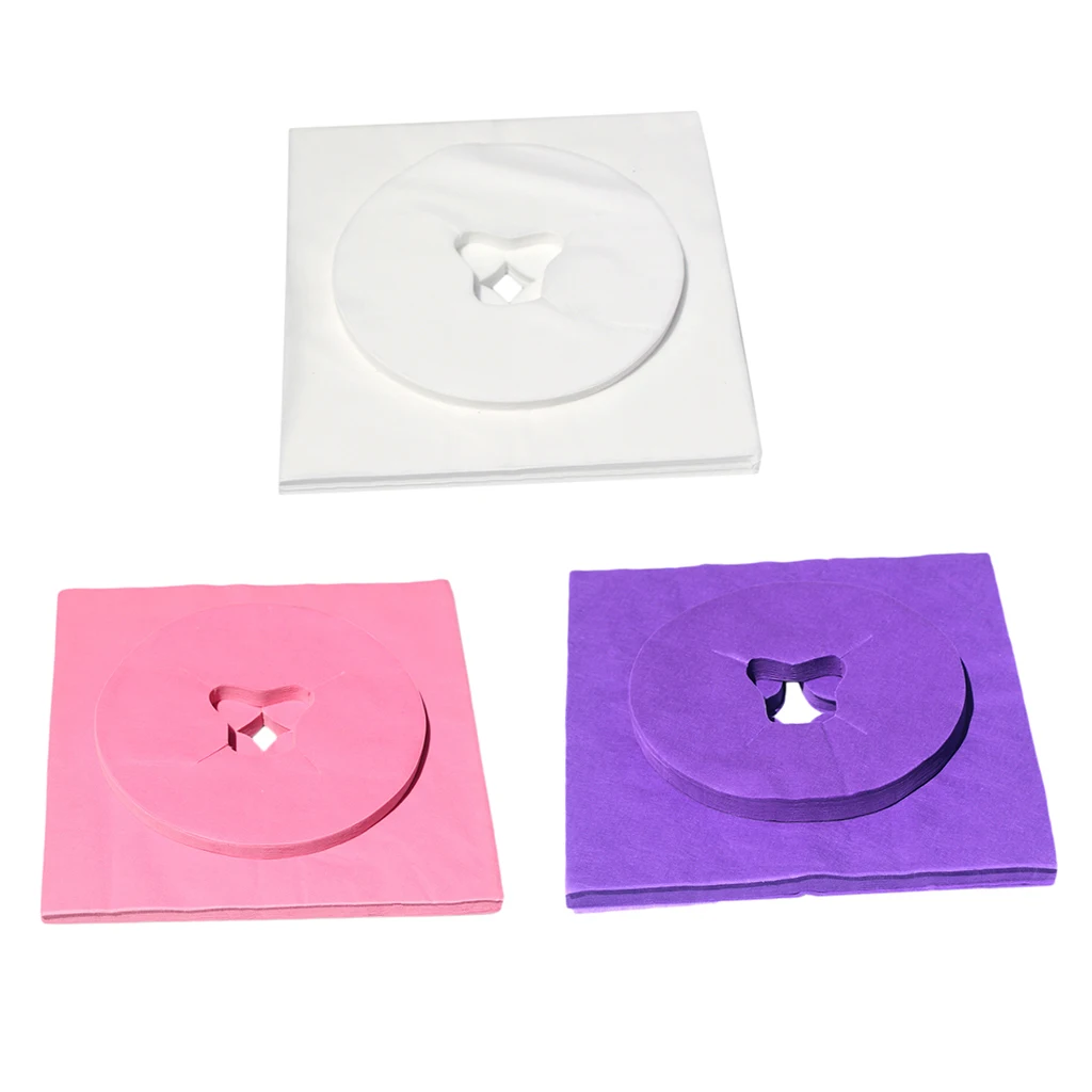 Pack of 200 Disposable Face Cradle Covers for Massage Table - Extra Soft & Sterile Headrest Pillow Covers 