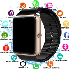 Смарт-часы GT08 с камерой SIM tf-картой для Apple Watch, мужские и женские наручные часы на Android, смарт-электроника, умные часы PK Y1