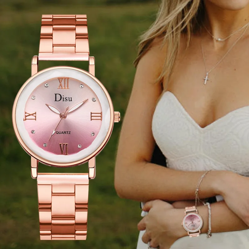 

WJ-8632 Casual Stainless Steel Band Watch Analog Quartz Wrist Watches relojes para mujer Women Watches Ladies Wristwatch Luxury