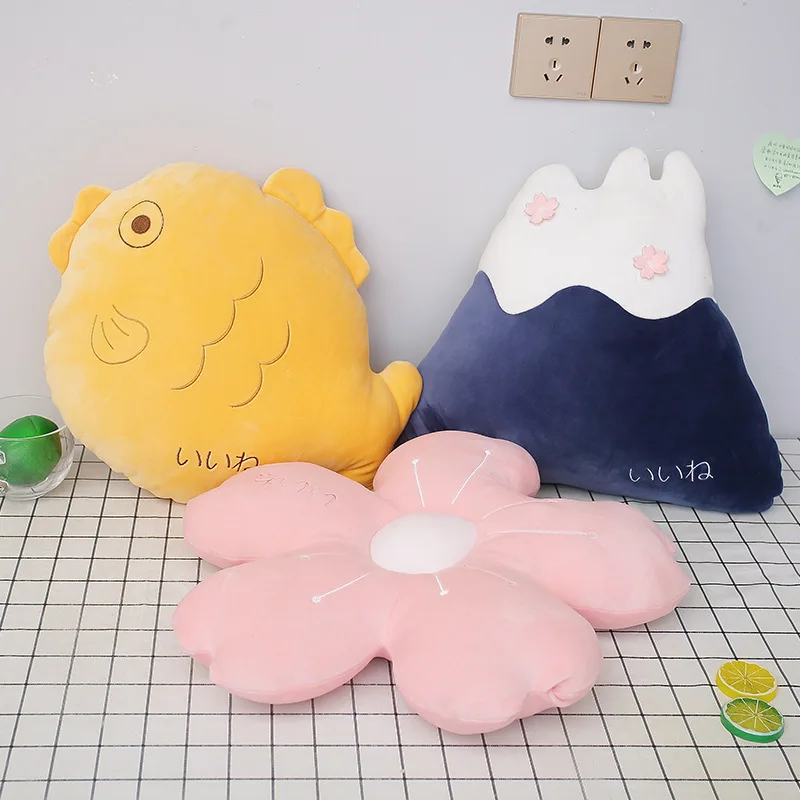 

Creative Plush Toy Home Decor Pillow Cartoon Flower Animals Cushion Baby Sleeping Appease Doll Sofa Pillow Photography Props