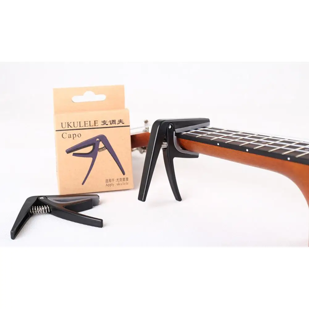 Professional Ukulele Capo 4 Strings Hawaii Guitar Capos Single-handed Quick Change Ukelele Capo Guitar Parts& Accessories