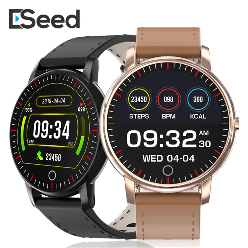 ESEED M324 smart watch men IP67 waterproof real time heart rate monitoring leather strap smartwatch android for samsung huawei ESEED M324 smart watch men IP67 waterproof real time heart rate monitoring leather strap smartwatch android for samsung huawei