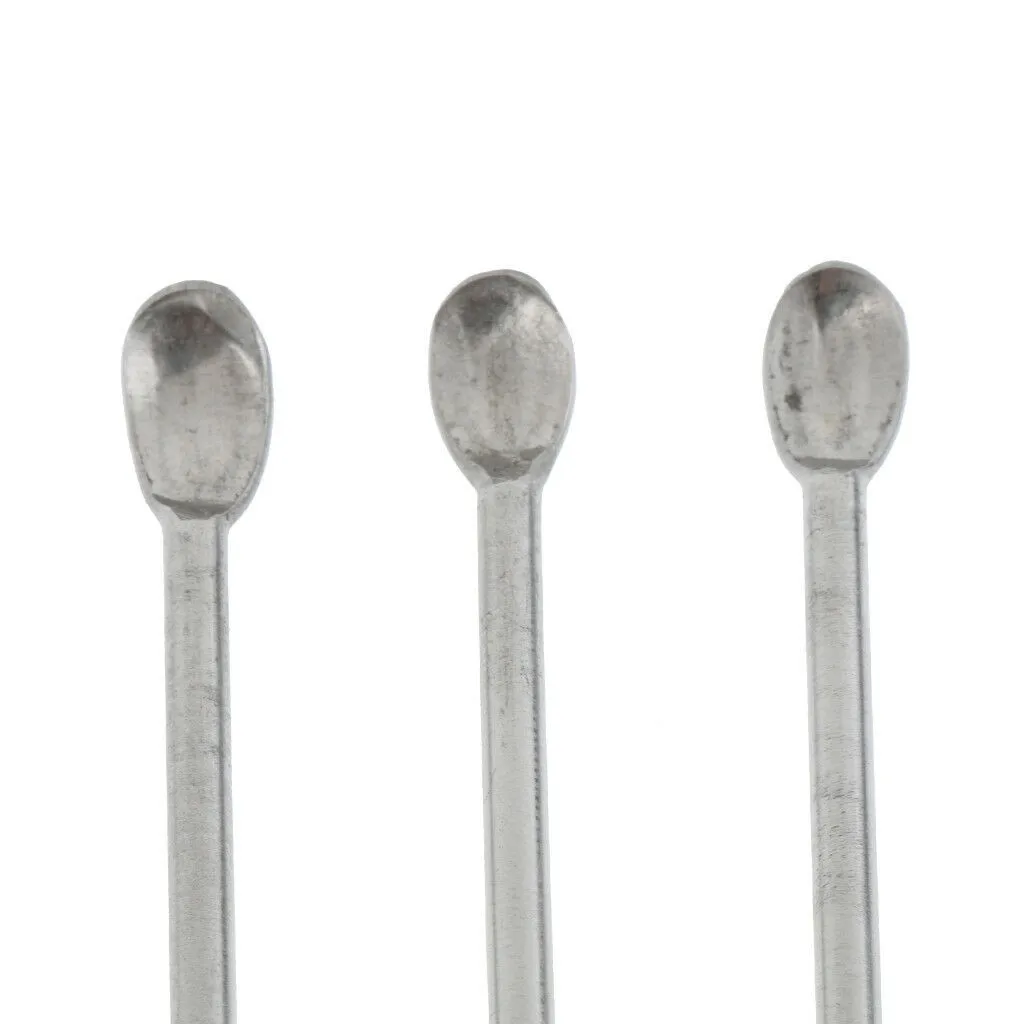 Lab Spoon Spatula 3PCS Stainless Steel For Lab Powder Measuring Sampling Mixing Scoop