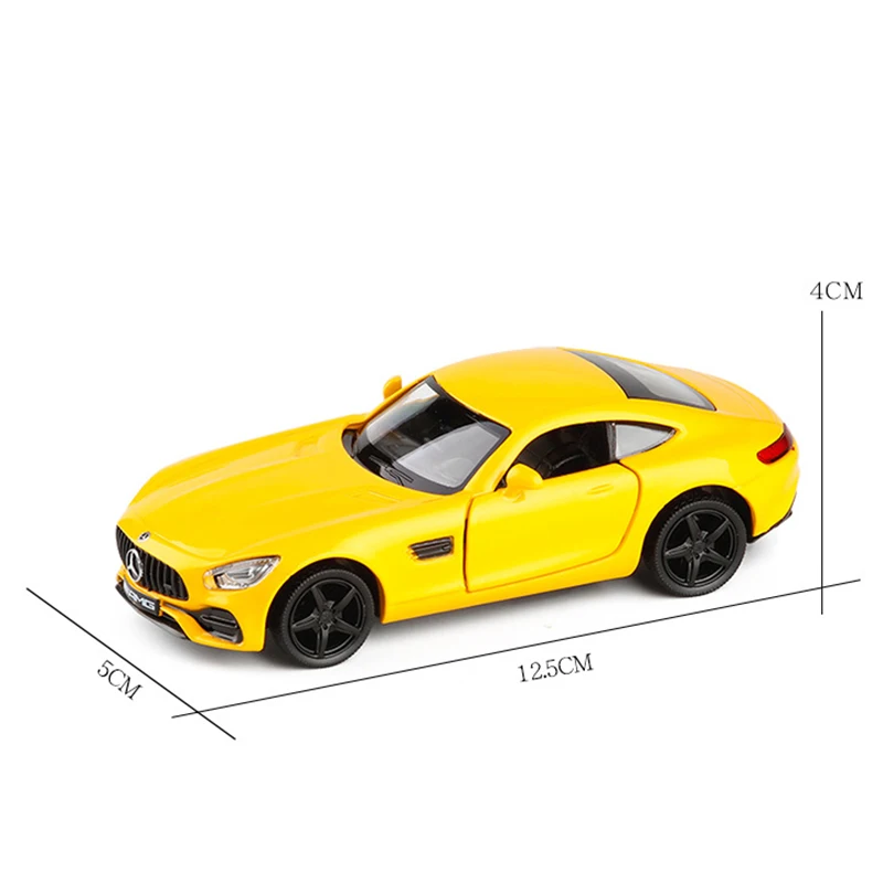 1:36 игрушечный автомобиль AMG GT C63 Coupe металлическая игрушка супермашина из сплава