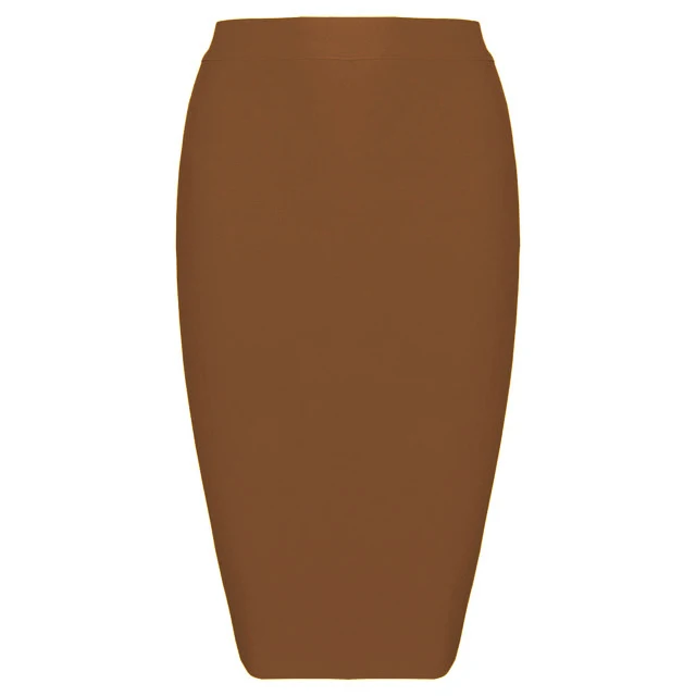 Dark yellow Новинка, белая, желтая, сексуальная, для девушек, дикая, бодикон, для женщин, миди, высота до колена, Hl, офисная юбка-карандаш, высокая талия, бандаж - Цвет: Dark yellow