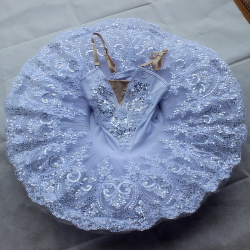 2020 Real Ballet Tutu 2020 New Children Tutu Ballet Platter Skirts Lace Sequined Swan Lake Show Belly Dance Performance Costume
