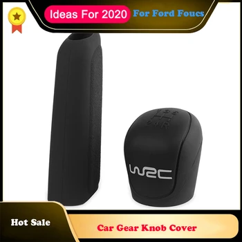 

2pcs Silicone Car Gear Knob Hand Brake Cover For 9-13 Ford Focus Auto HandBrake Protector for Ford Focus