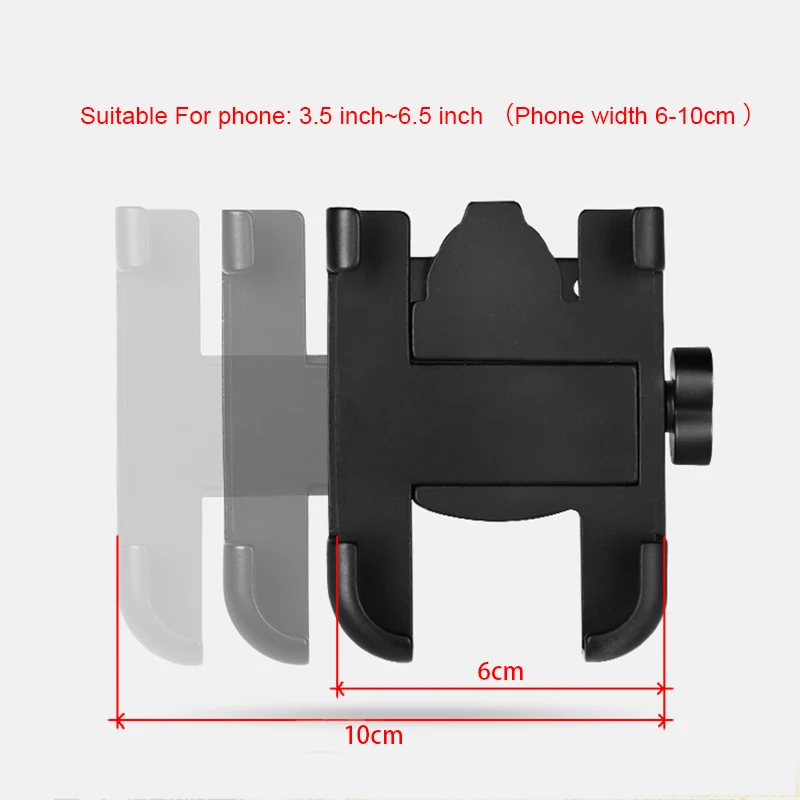 Держатель для мобильного телефона из алюминиевого сплава, держатель для мотоцикла, зеркало заднего вида, кронштейн для iPhone, samsung, huawei