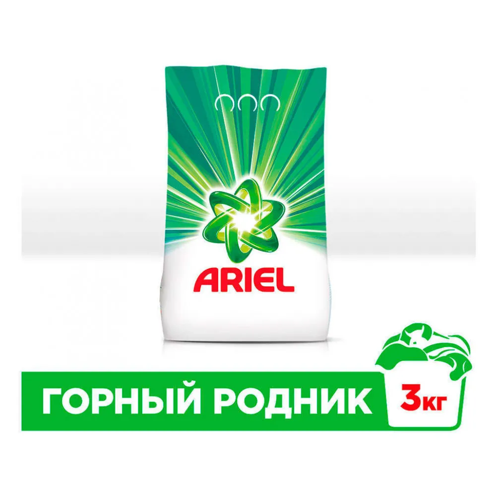 Стиральный порошок автомат «Горный родник» Ariel, 3 кг