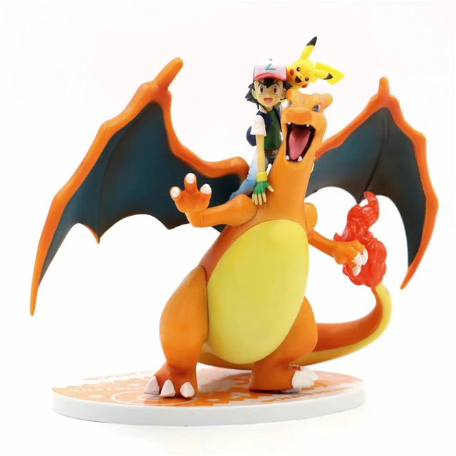 ポケモンフィギュアサトシリザードンセットpvcアクションフィギュアモデル160ミリメートルアニメfigurasポケモンゲームピカチュウのおもちゃジオラマ Aliexpress Mobile