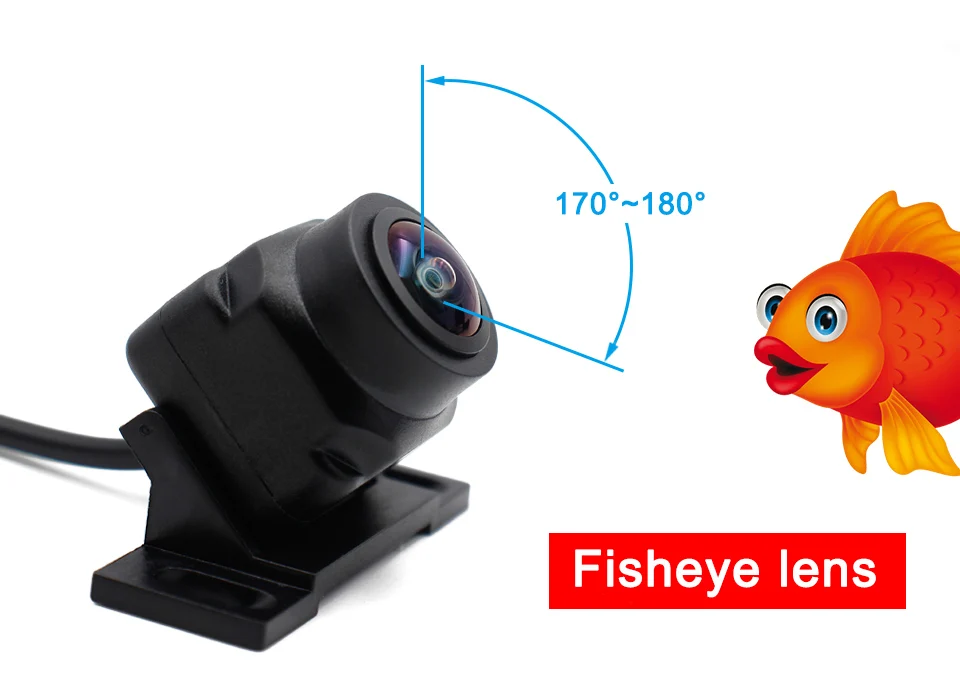 170 Objectif Fisheye, caméra de sauvegarde universelle intelligente pour véhicule, vue arrière de voiture, caméra de trajectoire inversée, ligne de guidage dynamique HD 13 Hce5d12d5a2804930b1cc533ca279103aS
