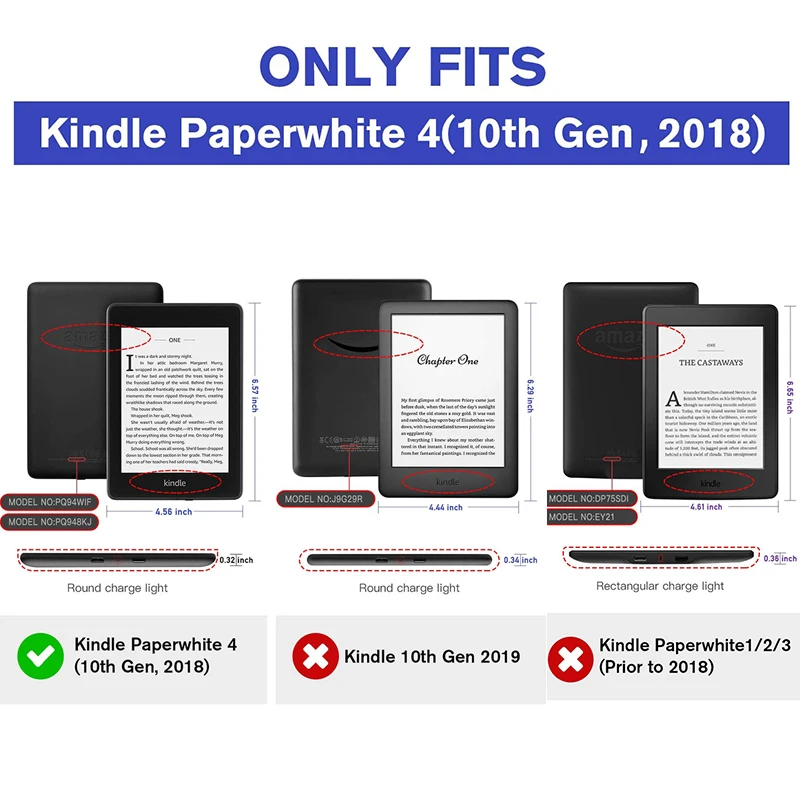 Case for Kindle Paperwhite Smart Cover with Auto Wake/Sleep Fit All-New Kindle Paperwhite 4 Cover (10th Gen-) Anti-Dust kindle case,ereader case