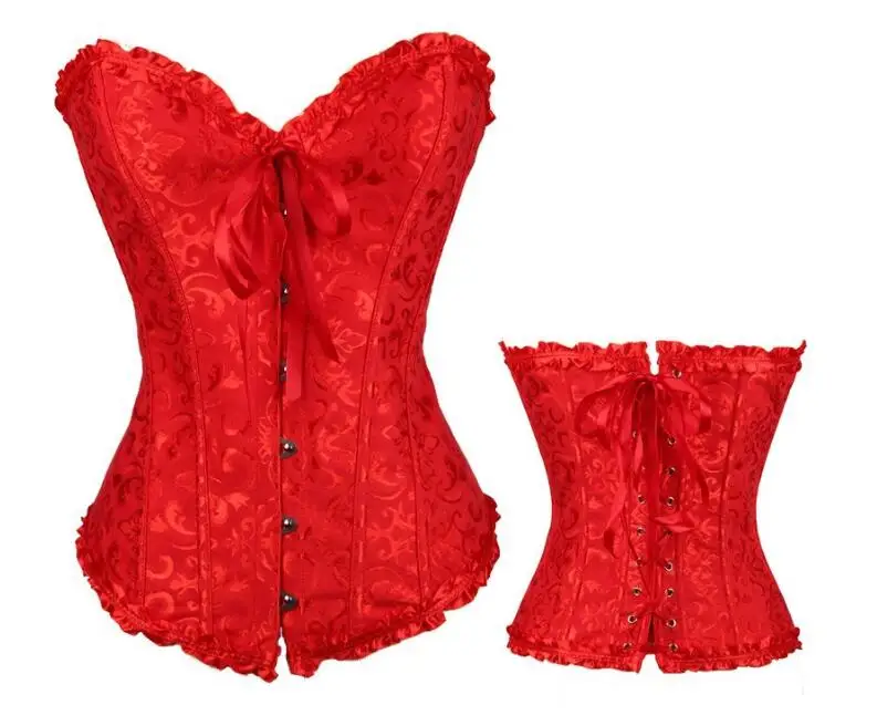 6XLGothic Body Shaper Corset Women Fashion Sexy Push Up Body Shaper Clothing Court Corset Tights Lace-Up Chest Corset