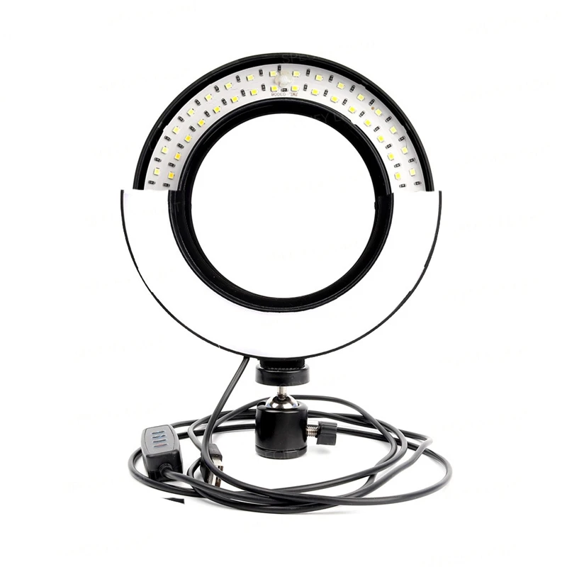 16cm 6 inch LED Ring Light Filling Kits Dimming LED Tripod Stand USB Charging Port 360° Ball-head for Camera Photo Studio Selfie Photography (15)