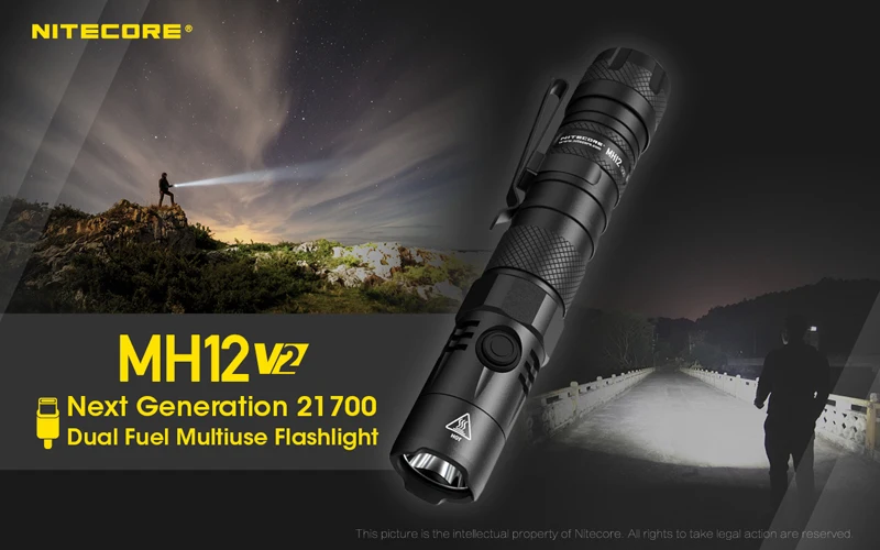 NITECORE MH12 V2 1200 Lumens 21700 Multiuse Flashlight (7)