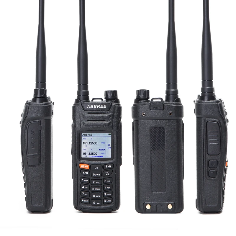 Портативная рация ABBREE AR F6 Многодиапазонная многофункциональная VHF UHF DTMF 999CH VOX SOS