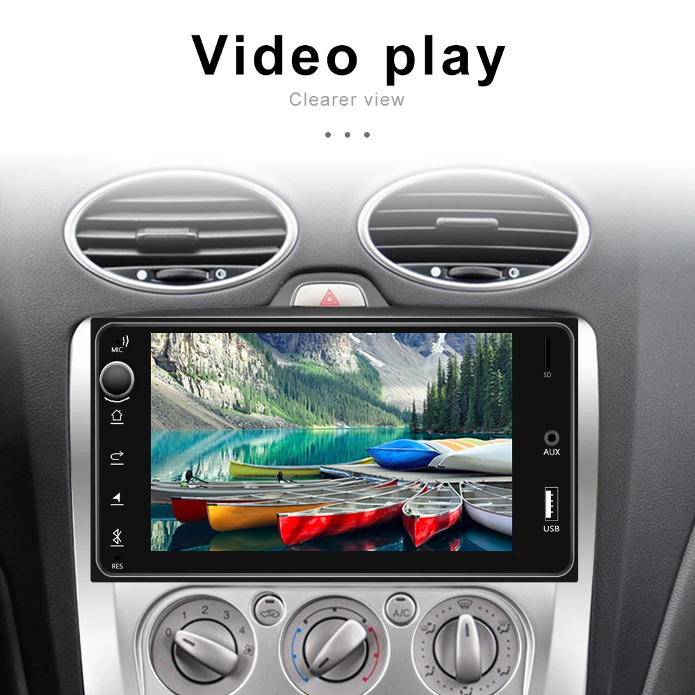 AMPrime 2 Din Автомобильная Радио " мультимедиа для Toyota Corolla авто стерео Android/IOS Авторадио MirrorLink Bluetooth USB TF FM камера